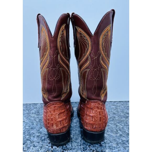 CUADRA Exotic Western Caiman Mens Size US 8 Leather Boots Cowboy Western main image 4